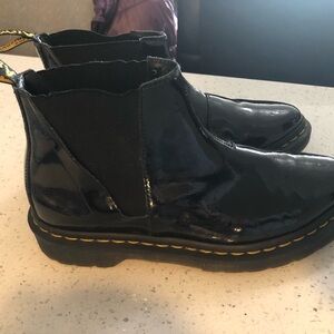 Dr. Martens Patent Leather Chelsea Boots